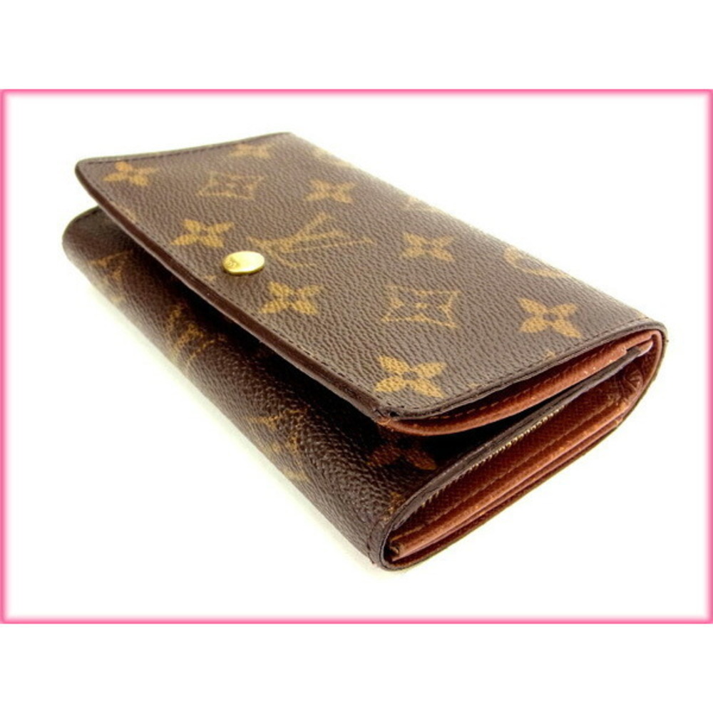 Louis Vuitton Brown Monnaie Tresor Wallet Vieux Porte zipper bifold - Picture 3 of 6